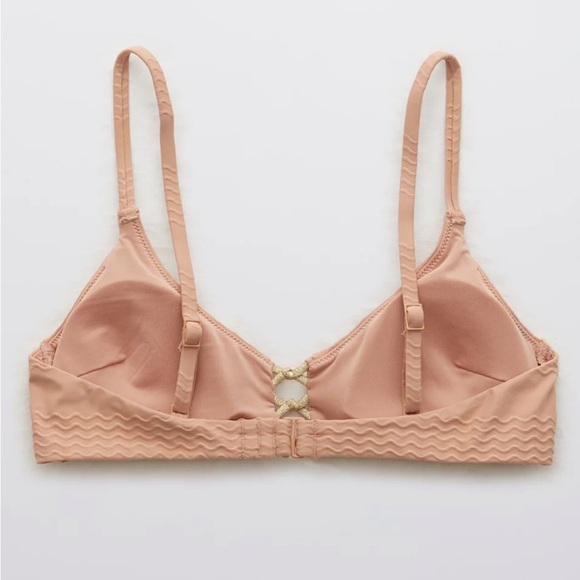 Aerie jacquard knot front scoop top and jacquard high cut cheeky bottoms. Sz Xs - Picture 11 of 14